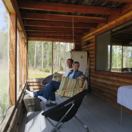 Bluebird cabin in Stanley, Idaho