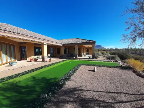 AUTHENTIC SANTA FE TUSCAN-STYLE VILLA WITH PANORAMIC VIEWS.