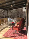 Private Waterfront property with Mountains surrounding the Loft on the Doe River