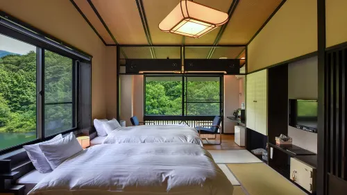 湖畔之宿 月山志津溫泉 清水屋旅館 西川町住宿飯店
