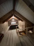 Very private log cabin nestled in the woods to unwind & unplug.