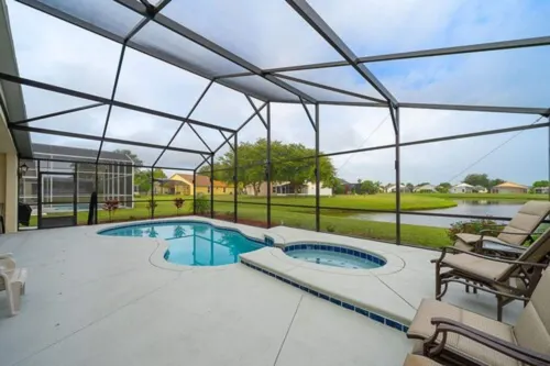 South Facing Private Pool with Lake View & Spa - Quiet Vacation Area - Family Friendly