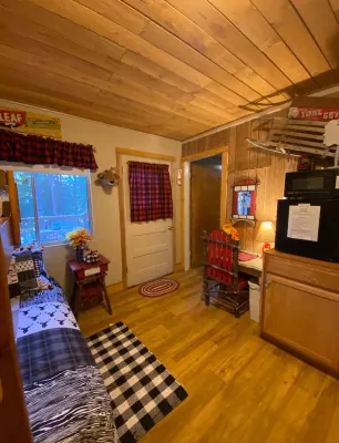 Mountain Cabin walking distance to Park and Brewery. Level off street parking.