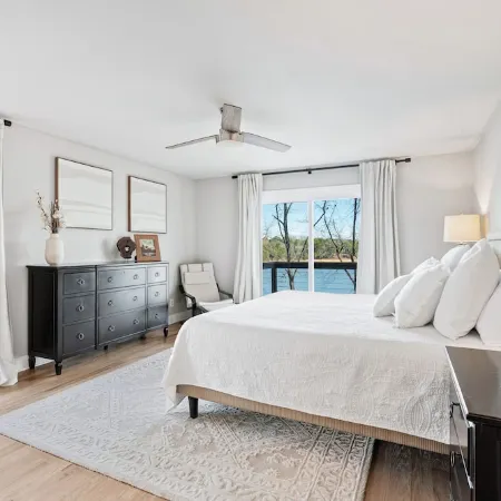 AMAZING LAKEVIEWS! Beautifully decorated 4 bdm waterfront home with 2-story dock