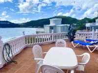 Oceanfront 2 Bedroom Villa in Guana Bay Sint Maarten; Ocnfrt Deck Hotels in Guana Bay