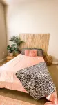Pink stylish bungalow free WiFi Pool view