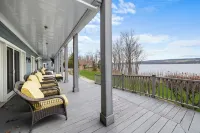 Lakefront 6BR Retreat with Private Dock, Huge Deck & Epic Seneca Views