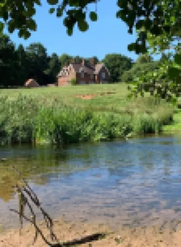 Spacious house with a large garden on a private country Estate