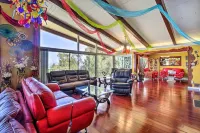 Colorful El Cajon Gem Deck, Garden and Valley Views