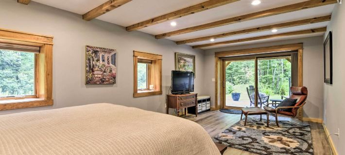 Saltwater Hot Tub & Wfh-Friendly Warren Cabin! Hoteles en Warren