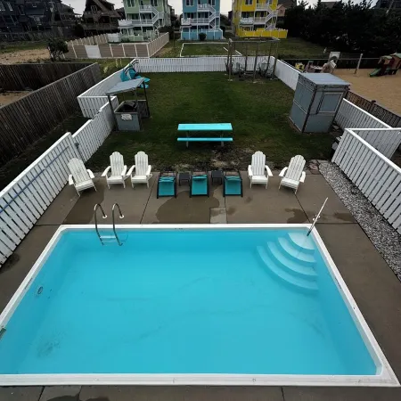 Carolina Hooked:Oceanside home w/pool, hot tub, tiki bar, fire pit & more!