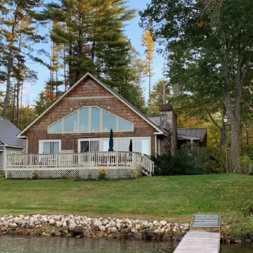 Totally remodeled year round LAKEFRONT home with stunning views of Lake Bomoseen