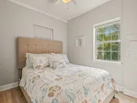 A beautiful house nestled in Saint Marks a block from the water . Quiet and cozy