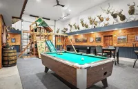 Barn! Pool w/ Rock Climbing Wall! Indoor BBall/Pickleball Court + Playground!