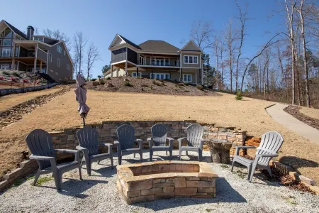 New! Lakefront with Views from Every Window - With Dock, Fire Pit, BBQ, Kayaks