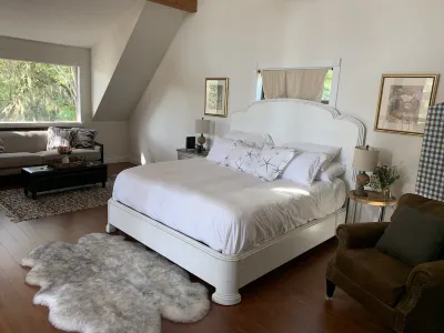 Luxurious house on secluded 3.8 acres, oak trees on Manatee River, large decks LECOM Bradenton附近的飯店