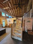 Spacious cabin on beautiful Long Lake w/waterfront view, private dock, fire pit.