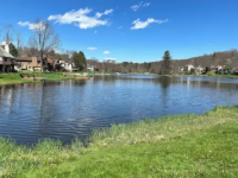 Cozy chalet-style home with fire pit in The Hideout, a five star community.