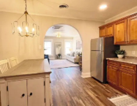 Full Kitchen // Spacious Living Room // Walk to Mineral Springs and Restaurants