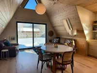 Stylish Nordic A-frame in Downtown Victor