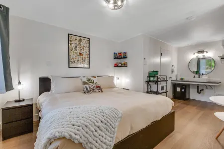 Ground-floor hiker's studio with mountain views & fast WiFi - dog-friendly