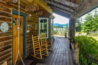 Waterview Log Home on Lopez Adjacent to Spencer Spit