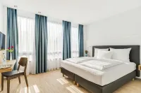 Hotel-Etage Apfelrot