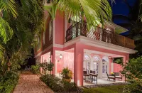 Waterfront Pink House with Private Dock & Pool