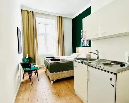 8 Studios with Terrace in Margareten الغرف Photos