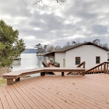 Shared Boat Dock Lake Guntersville Hideaway!
