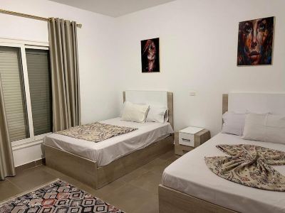For rent in Amwaj North coast chalet 2 bedrooms,fully furnished directly on pool