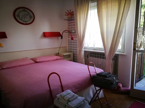 IN THE CENTER but a stone's throw from the woods