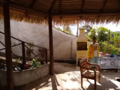 Rustic house with paradisiacal view to the Woman of Stone.