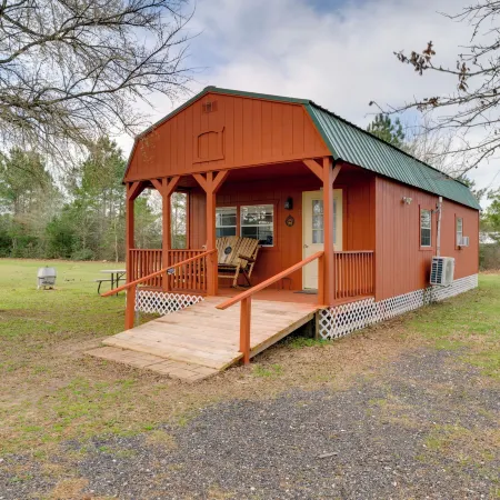 Plantersville Cabin on 50 Acres w/ Pond & Fire Pit