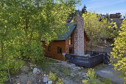 Very cool family cabin with bear theme decorations, two decks and much more.