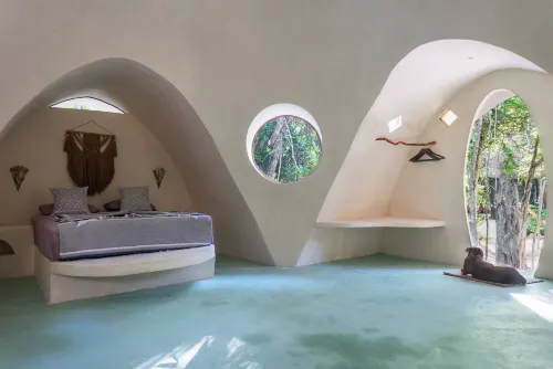 Room in Lodge - Unique Jungle Dome 2 Queen Beds - Mökki