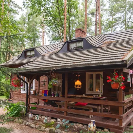 Wooden House in Debki Near Baltic Sea Beach