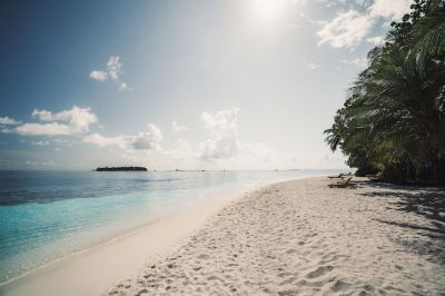 プライベートビーチ アンサナ イフル モルディブの写真