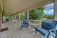 Creekfront Hayesville retreat w/ wrap-around porch and views!