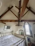 Stylish two-bedroom condo with free parking.