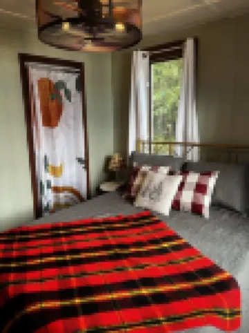 Cozy vintage cabin on a private lake in the Northwoods.