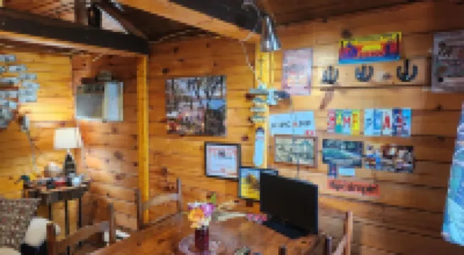 VW Bus Campsite & Very Small Cabin on the Water!