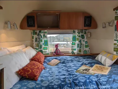 Vintage Airstream Trailer in the Hills of San Marcos!