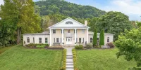 Private 12-Acre Mountain Estate with Blue Ridge Views, Game Room & Sleeps 20 - balcony