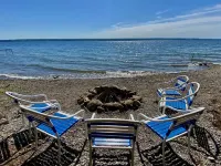 New Dock with Large Platform.  Bring the Boat!  Lakefront Farmhouse. Hotels in Varick