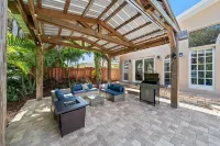 Family Fun-5B -Heated Modern Pool- Game Room - 2 Mins Beach-Short Orlando Drive
