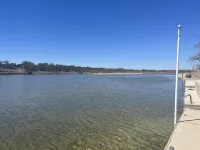 Open modern concept home with large backyard on Lake LBJ with Private Casita!