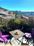 Memorable sunsets from the terraces of the house in the village of Cuglieri