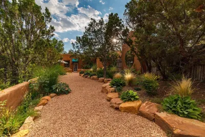 Spacious traditional Santa Fe adobe home