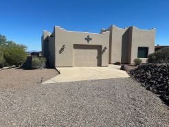 Saguaro Studded City and Mountain Views in the Tucson Mountain foothills.
